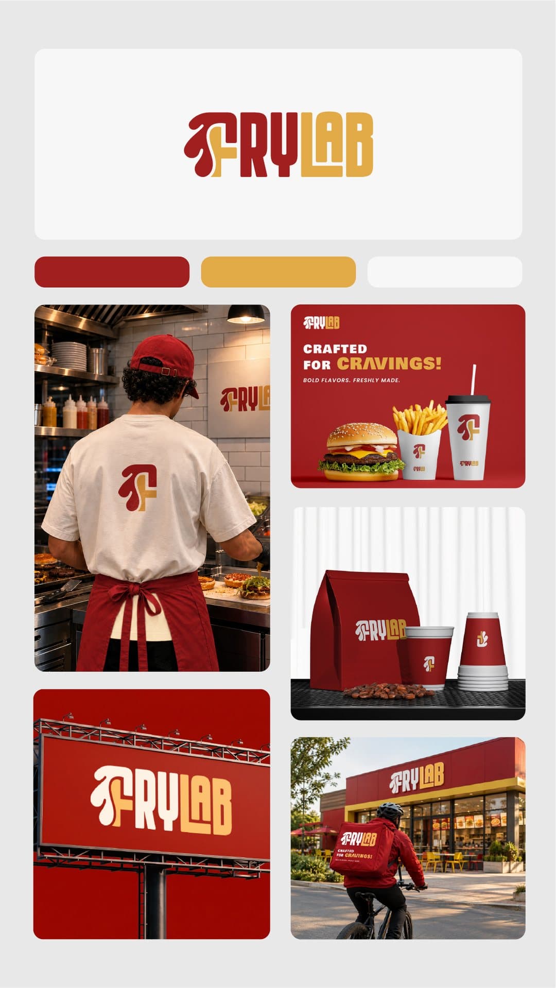 The FryLab brand board