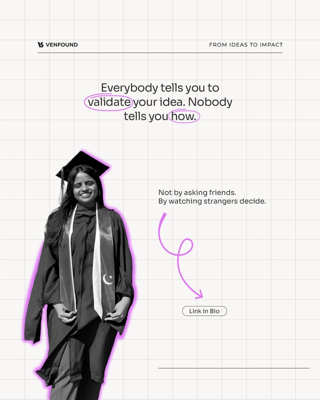 Venfound post: Everybody tells you to validate your idea. Nobody tells you how.